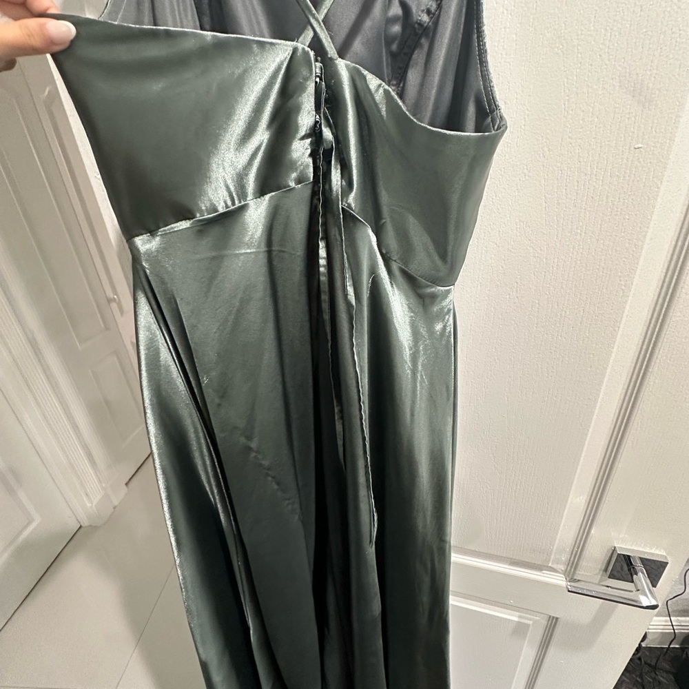 Elegant Satin Evening Gown